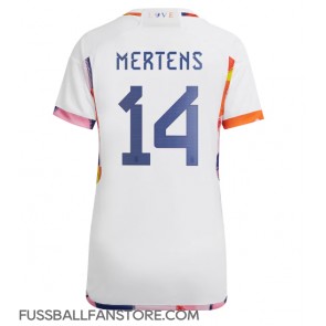 Belgien Dries Mertens #14 Replik Auswärtstrikot Damen WM 2022 Kurzarm
